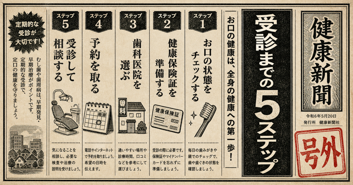 歯科健診の紙に書かれた記号・用語を読み解く