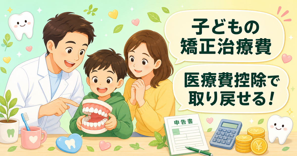 子供の歯列矯正は医療費控除できる?申請手順5ステップと必要書類まとめ