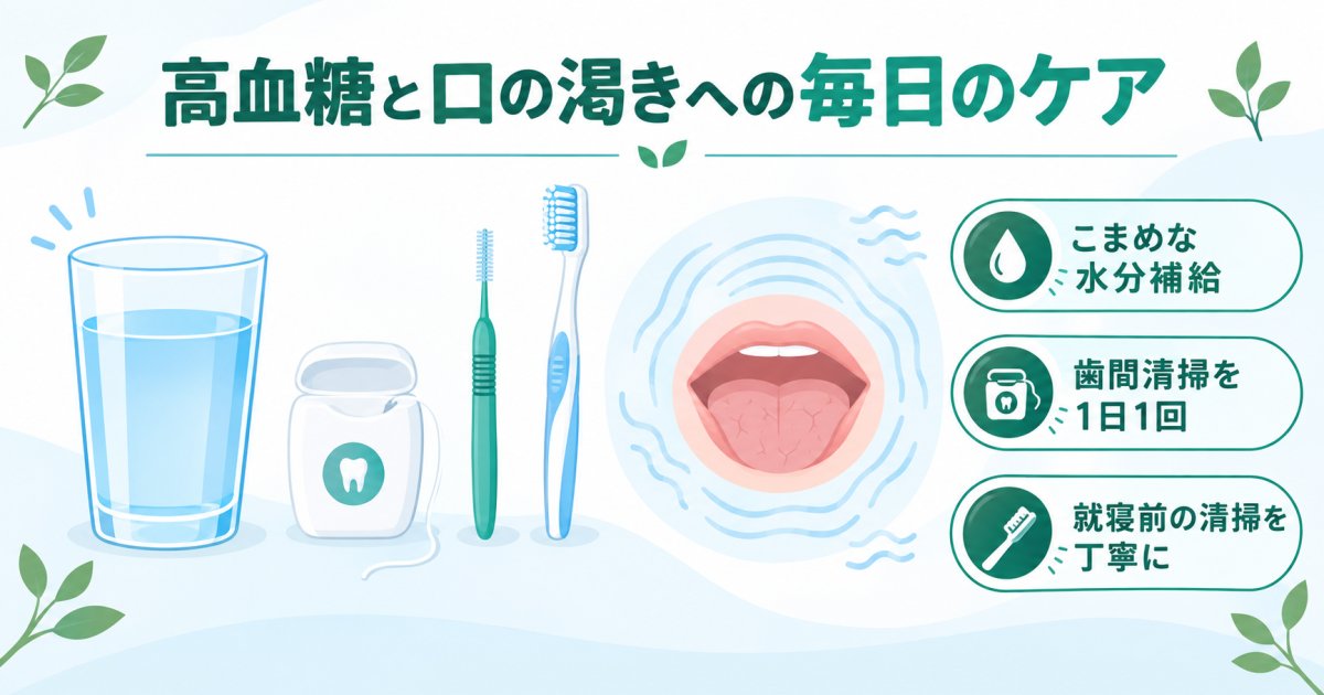 高血糖が招く口の中の変化と日常のケア