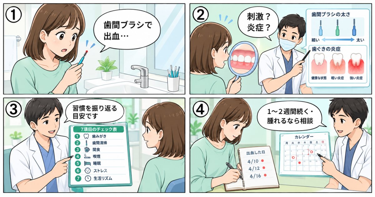 歯間ブラシで出血…歯周病リスクを生活習慣でチェックするには
